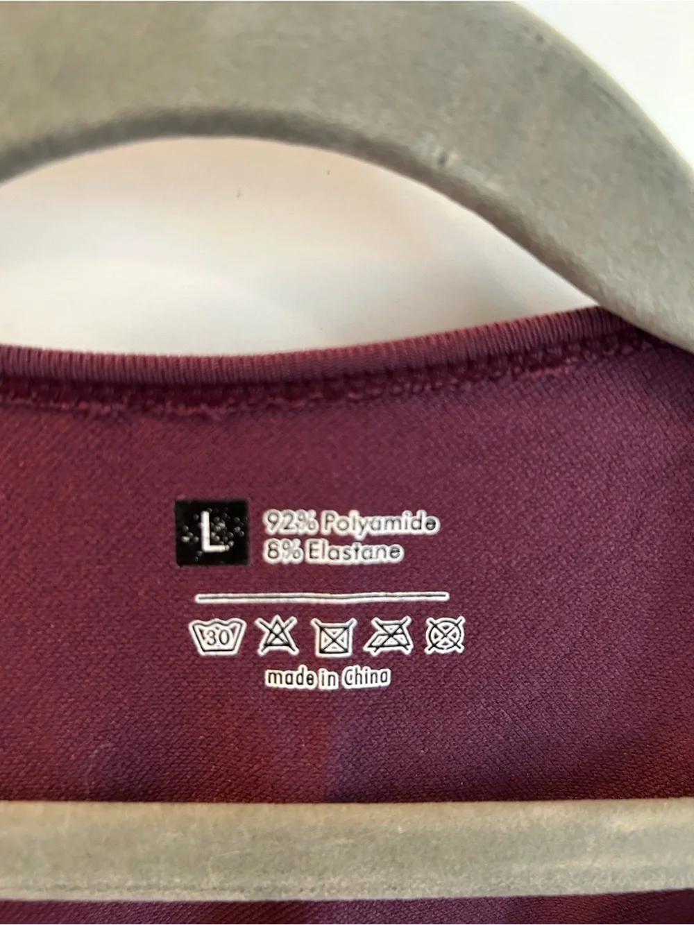 Kids Short Sleeve Pullover Top in Burgundy - Athletic Top for Dance - L